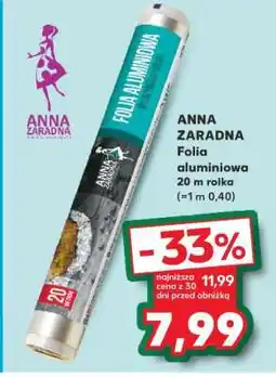 Kaufland ANNA ZARADNA Folia aluminiowa 20 m rolka oferta