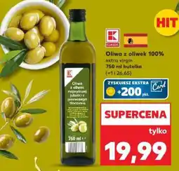 Kaufland Oliwa z oliwek 100% extra virgin 750 ml butelka oferta