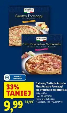 Lidl Pizza cztery sery Italiamo oferta