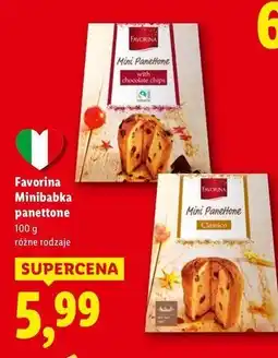 Lidl Minibabka panettone z czekoladą Favorina oferta