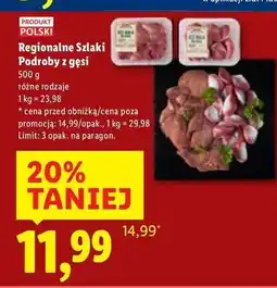 Lidl Wątróbka z gęsi białej kołudzkiej Regionalne Szlaki oferta