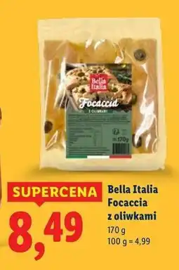 Lidl Focaccia z oliwkami Bella Italia oferta
