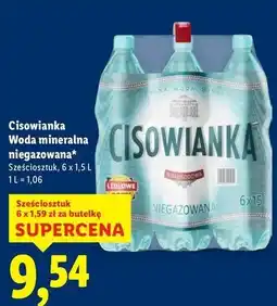 Lidl Woda niegazowana Cisowianka oferta
