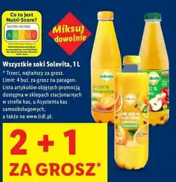 Lidl Sok pomarańczowy 100% z miąższem Solevita oferta