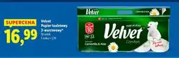 Lidl Papier toaletowy rumianek i aloes Velvet oferta
