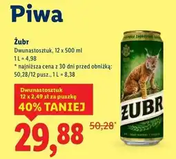 Lidl Piwo Żubr 1768 oferta
