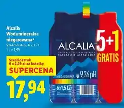 Lidl Woda niegazowana Alcalia oferta