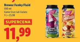Lidl Piwo free gelato szarlotka Funky Fluid oferta