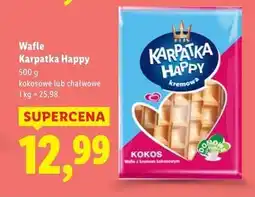 Lidl Wafle karpatka chałwa Flis Happy oferta