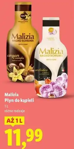 Lidl Płyn do kąpieli orchidea i bursztyn Malizia oferta