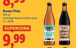 Lidl Piwo coffee stout Pinta oferta
