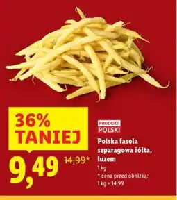 Lidl Polska fasola szparagowa żółta oferta