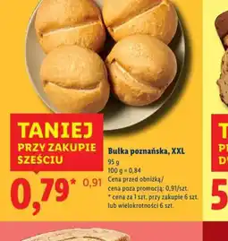 Lidl Bułka poznańska, XXL oferta
