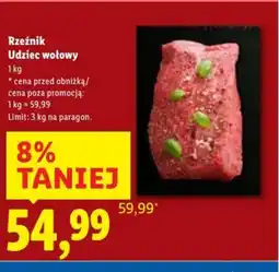 Lidl Udziec wołowy oferta