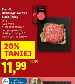 Lidl Hamburger wołowy Black Angus oferta