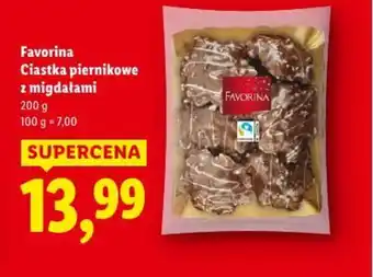 Lidl Ciastka piernikowe z migdałami Favorina oferta