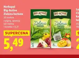 Lidl Herbapol Big-Active Zielona herbata oferta
