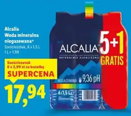 Lidl Alcalia Woda mineralna niegazowana oferta