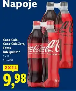 Lidl Napoje Coca-Cola, Coca-Cola Zero, Fanta lub Sprite oferta