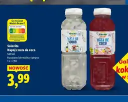 Lidl Napój z nata de coco Solevita oferta