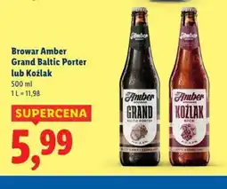 Lidl Browar Amber Grand Baltic Porter lub Koźlak oferta