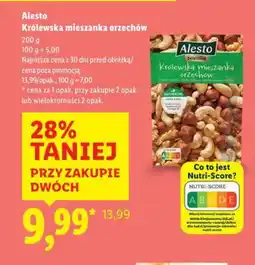 Lidl Królewska mieszanka orzechów Alesto oferta