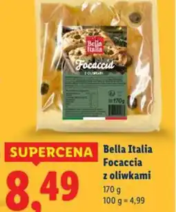 Lidl Bella Italia Focaccia z oliwkami oferta