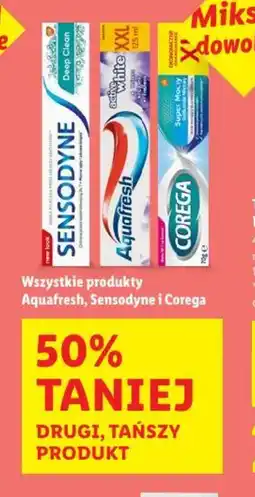 Lidl Aquafresh, Sensodyne i Corega oferta
