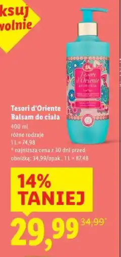 Lidl Tesori d'Oriente Balsam do ciała oferta
