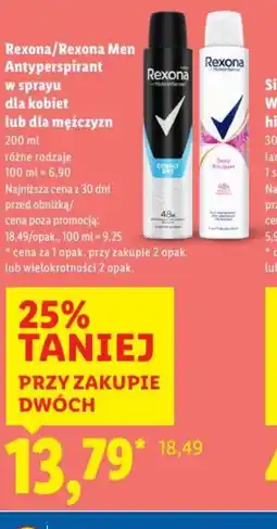 Lidl Rexona/Rexona Men Antyperspirant oferta