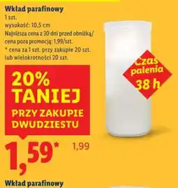 Lidl Wkład parafinowy oferta