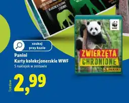 Lidl Panini Karty kolekcjonerskie WWF oferta