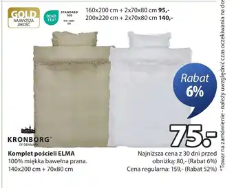 JYSK Komplet pościeli Kronborg oferta