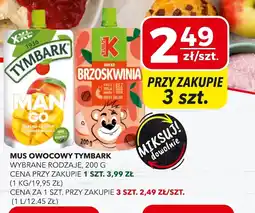 Top Market Mus owocowy Tymbark oferta