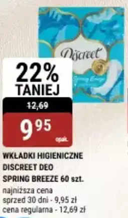 bi1 Wkładki higieniczne discreet deo spring breeze oferta