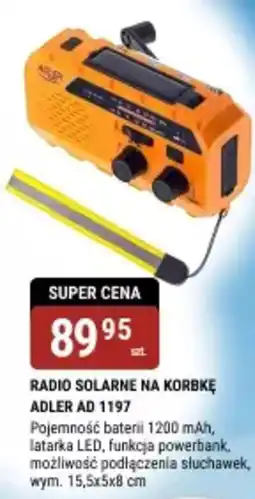 bi1 Radio solarne na korbkę adler ad 1197 oferta