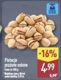 ALDI Pistacje prażone solone oferta