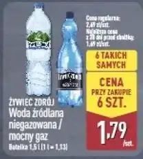 ALDI Woda mocny gaz Żywiec Zdrój oferta