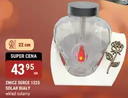 bi1 Znicz serce 1325 solar biały oferta
