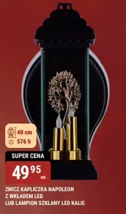 bi1 Znicz kapliczka napoleon z wkładem led lub lampion szklany led kalie oferta