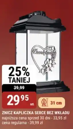 bi1 Znicz kapliczka serce bez wkładu oferta