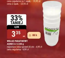bi1 Wkład parafinowy agnes a-5 oferta