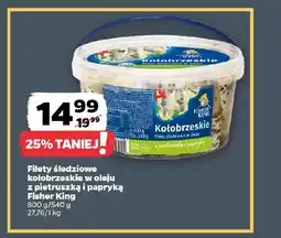 Netto Filety śledziowe kołobrzeskie w oleju z pietruszką i papryką fisher king oferta