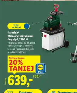 Lidl Parkside Walcowy rozdrabniacz do gałęzi oferta