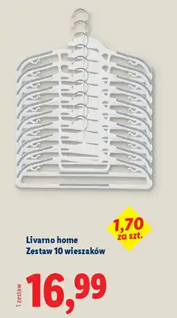 Lidl Zestaw 10 wieszaków Livarno home oferta