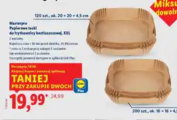 Lidl Masterpro Papierowe tacki do frytkownicy beztłuszczowej, XXL oferta