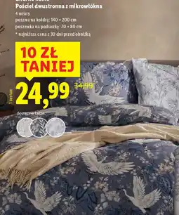 Lidl Pościel dwustronna z mikrowłókna Livarno home oferta