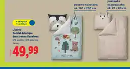 Lidl Pościel dziecięca dwustronna flanelowa Livarno oferta