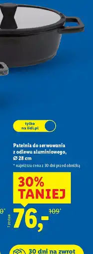 Lidl Patelnia do serwowania z odlewu aluminiowego oferta