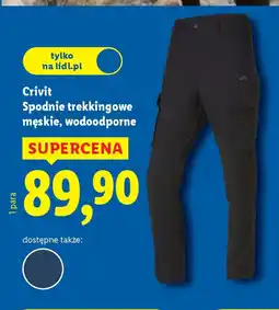 Lidl Spodnie trekkingowe męskie Crivit oferta